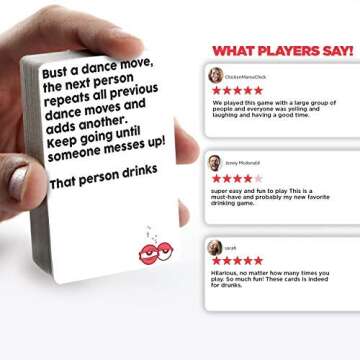 The Game for Drunks: Fun Adult Drinking Card Game with 100 Voting Commands, That Gets You Tipsy and Crazy