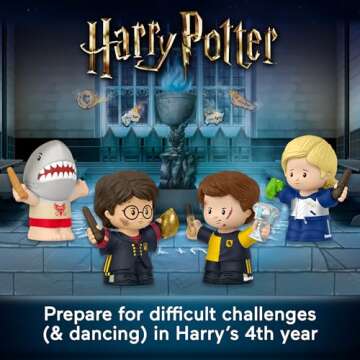 Little People Collector Harry Potter Goblet of Fire Special Edition Set for Adults & Fans, 4 Figures...