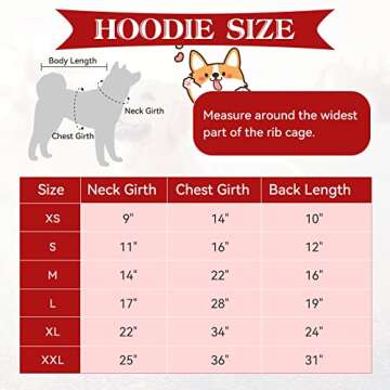 Dog Hoodie Dog Sweater Red Buffalo Plaid Dog Clothes Warm and Soft Breathable Cozy Small Dog Hoodies Dog Sweaters for Small Dogs with Pocket(XS)