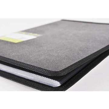 Filexec Products Art Presentation Book, 14"x17"", 24 Page/48 Views (93830), Black