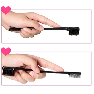 5-Piece Double-Sided Hair Edge Brush Set for All Hair Types