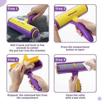 Mollypaws Reusable Pet Hair Remover for Couch & Furniture