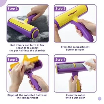 Mollypaws Reusable Pet Hair Remover for Couch & Furniture