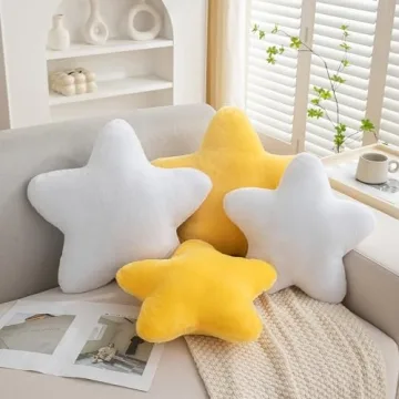 Togtlafil Star Pillows - Cozy Plush Decorative Throw Pillow