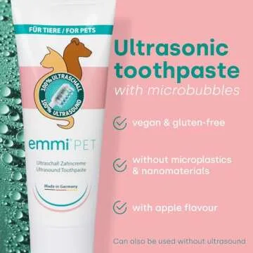 Emmi-pet Ultrasonic Toothbrush for All Pets - Silent & Effective Cleaning