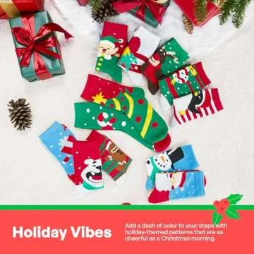 12 Pairs Christmas Socks Set for Women - JOYIN