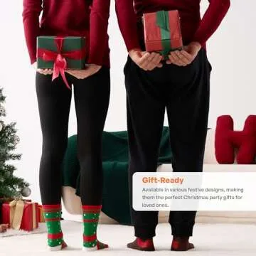 12 Pairs Christmas Socks Set for Women - JOYIN