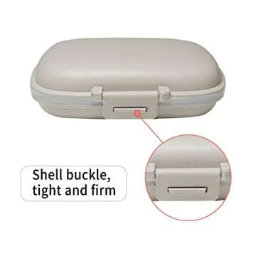 8 Compartments Weekly Pill Organizer, Medicine Organizer, Pill Container, Daily Pill Organizer, Pill Dispenser, Travel Pill Organizer, Pill Case