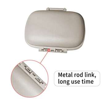 8 Compartments Weekly Pill Organizer, Medicine Organizer, Pill Container, Daily Pill Organizer, Pill Dispenser, Travel Pill Organizer, Pill Case