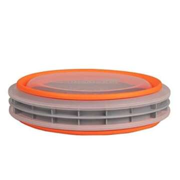 CanCooker Batter Bowl XL: Collapsible, Mess-Free, Dishwasher and Microwave Safe, Chemical-Free in Vibrant Orange