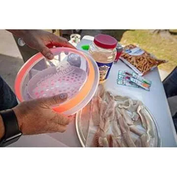 CanCooker Batter Bowl XL: Collapsible, Mess-Free, Dishwasher and Microwave Safe, Chemical-Free in Vibrant Orange