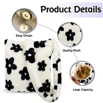 Stylish Weewooday Fluffy Shoulder Bag for Women