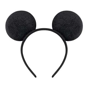 NiuZaiz Set of 2 Mouse Ears Headbands for Parties
