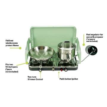Eureka! Ignite Portable Two-Burner Camping Stove