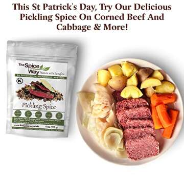 The Spice Way Pickling Spice - (4 oz) seasoning made from spices for pickles, canning, corned beef and even pastrami
