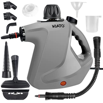 Kiato Handheld Steam Cleaner - 10-in-1 Powerful Cleaning for Home and Car