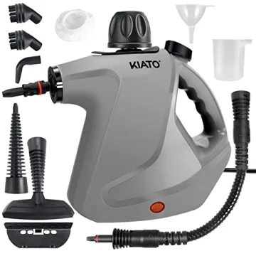 Kiato Handheld Steam Cleaner - 10-in-1 Powerful Cleaning for Home and Car