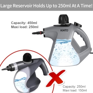 Kiato Handheld Steam Cleaner - 10 in 1 Powerful Cleaning Solution