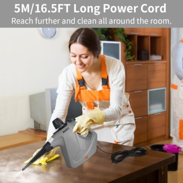 Kiato Handheld Steam Cleaner - 10 in 1 Powerful Cleaning Solution