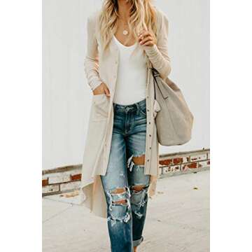 Alaster Queen Women's Open Front Lightweight Cardigan