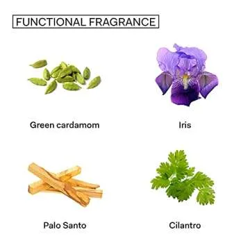 The Nue Co. - FUNCTIONAL FRAGRANCE - Instant Stress Relief Unisex Fragrance - Green Cardamom, Iris, Palo Santo + Cilantro - Vegan, Paraben-Free, Non-Toxic (10ml)