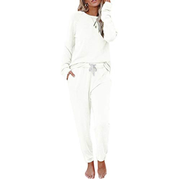 Eurivicy Women's Solid Sweatsuit Set for Comfort and Style