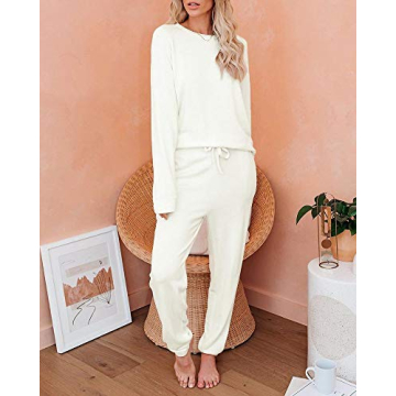 Eurivicy Women's Solid Sweatsuit Set for Comfort and Style