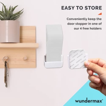 Wundermax Door Stoppers - Durable Rubber Wedge Set