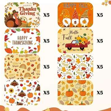 RGQSUN 40 Pcs Thanksgiving Tin Foil Containers with Lids for Cooking