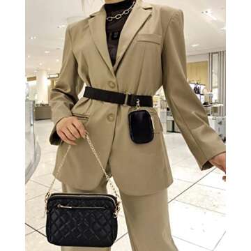 UTO Small Crossbody Bags for Women 3 in 1 Trendy Belt Purse Fashion Designer Mini Cute Sling Fanny C...