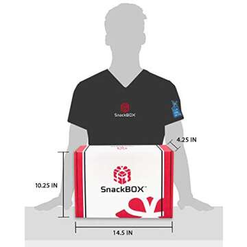 Snack BOX Gluten Free Healthy Care Package (34 Count) Valentines Day Holiday, Teachers, Back to School, College, Students, Exams, Gift Baskets, Birthday, Office, Over 3 LBS of Variety Pack Chips, Popcorn, Bars.