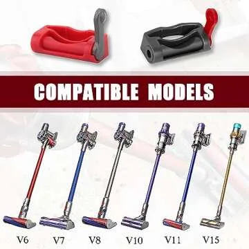 Trigger Lock Compatible with Dyson V6 V7 V8 V10 V11 V15 Absolute Animal Motorhead Vacuum Cleaner, 2 Pack Power Button Control Clamp, Power Switch Attachments
