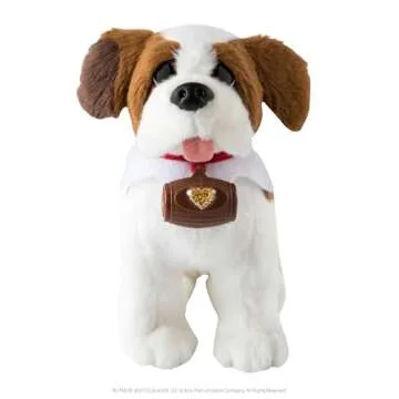 Elf Pets: A Saint Bernard Tradition- Includes Beautifully Illustrated Hardbound Storybook, Huggable Elf Pet St. Bernard Stuffed Animal with Barrel Charm and Official Adoption Certificate