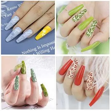 Biutee 19pcs Nail Stamp Plates Set for Stunning Nail Art