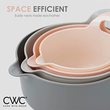 4-Piece Cook with Color Nesting Mixing Bowls Set