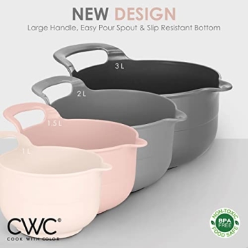 4-Piece Cook with Color Nesting Mixing Bowls Set