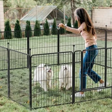 GDKASRNY Heavy Duty Portable Dog Playpen for All Sizes