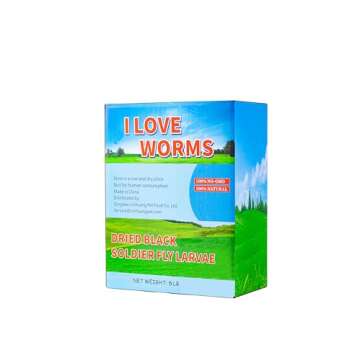 I LOVE WORMS Dried Black Soldier Fly Larvae (5lb), 100% Natural Non-GMO, Treat for Chickens, More Ca...