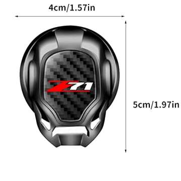 Yuanxi Electronics for Z71 Chevy Silverado Colorado Car Engine Start Button Cover General Motors Ignition Switch Decorative Cover, auto Interior Ignition Accessories