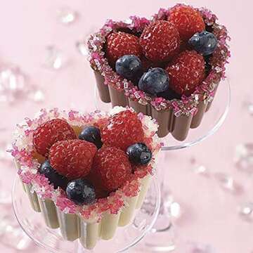 Wilton Ruffled Heart Silicone Mold Pan, 6-Cavity