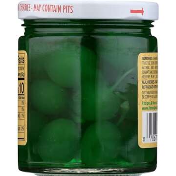 Reese Green Maraschino Cherries (Pack of 2) 10 oz Jars
