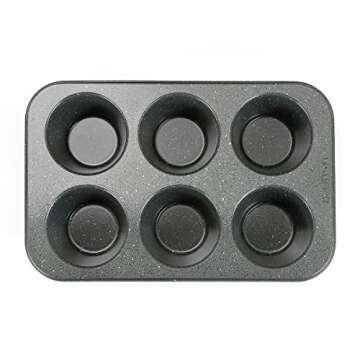 Monfish Jumbo Muffin Pan - Non-Stick Jumbo 6 Cup Bakeware
