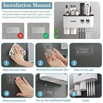 BHeadCat Toothbrush Holder - Ultimate Bathroom Organizer