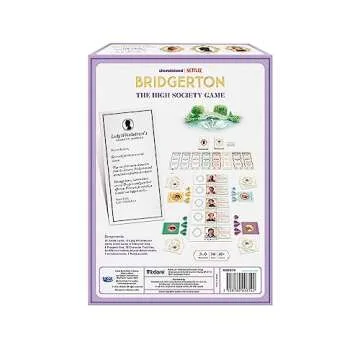 Bridgerton The High Society Board Game - Strategy Game Based on The Hit Netflix TV Series, Fun Game for Adult Game Night, Ages 16+, 3-6 Players, 30 Minute Playtime, Made by Mixlore