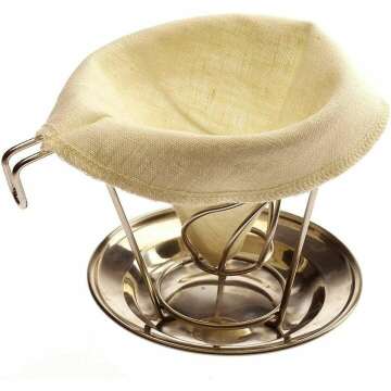 Bolio Organic Hemp Reusable Coffee Filter No.4 Cone