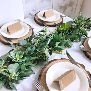 Artificial Mixed Eucalyptus Garland for Events and Decor