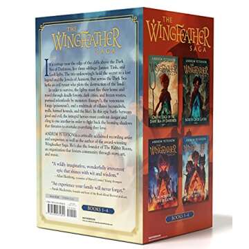 Wingfeather Saga Boxed Set: On the Edge of the Dark Sea of Darkness; North! Or Be Eaten; The Monster in the Hollows; The Warden and the Wolf King (The Wingfeather Saga)