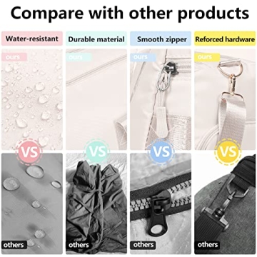 MABROUC Women's Sports Duffel Bag for Gym Travel