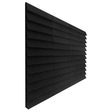 Mybecca Acoustic Foam Delta Wedges for Soundproofing and Décor