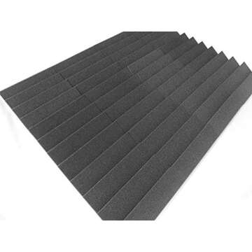 Mybecca Acoustic Foam Delta Wedges for Soundproofing and Décor